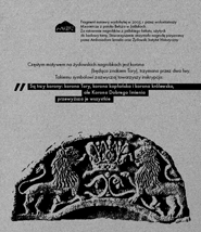 Fragment macewy wydobytej w 2006 r. przez wolontariuszy Stowarzyszenia Magurycz z potoku Be�cza w Ja�liskach. Za t� akcj� Stowarzyszenie otrzyma�o nagrod� przyznan� przez Abmbasadora Izraela oraz �ydowski Instytut Historyczny